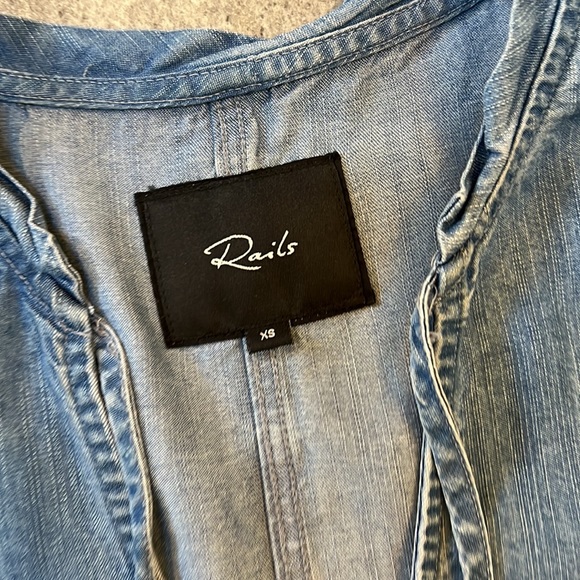 Rails Denim Fray Hem Dress - Picture 5 of 12